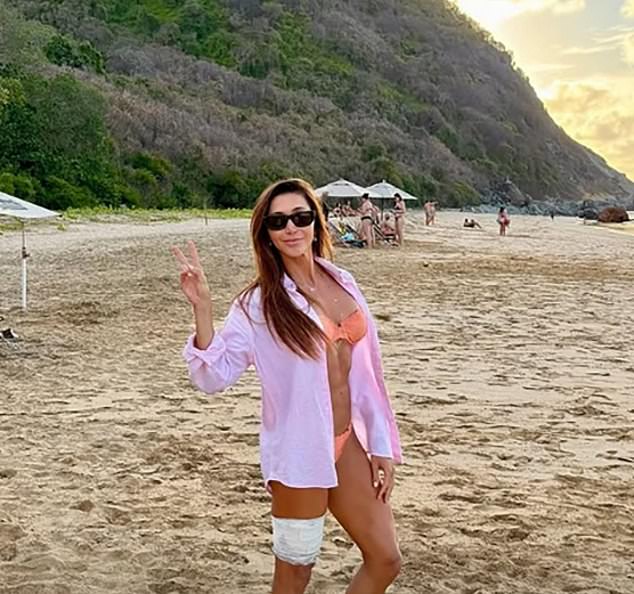 In posts on social media, she reassured followers that she was fine