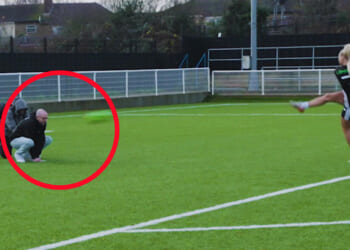 Alisha Lehmann accidentally volleys ball at cameraman trying to recreate iconic Ronaldinho moment