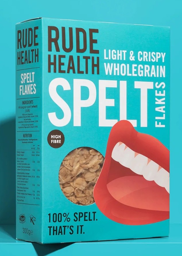 Spelt flakes are typically made with fewer ingredients and are less sweet than many mainstream cereals