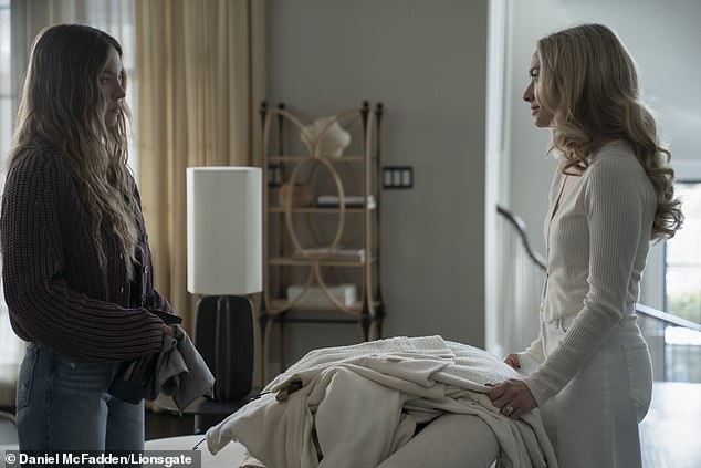 Recently, Seyfried has been promoting The Housemaid, playing a wealthy woman who hires a live-in maid (Sweeney) with a troubled past