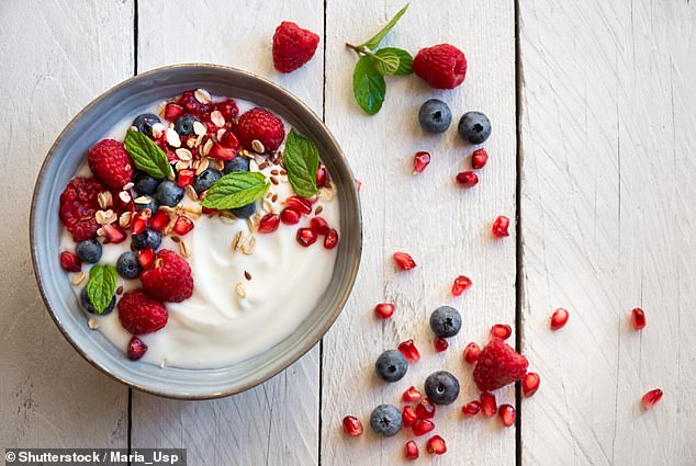 Dr Malhotra suggested older people opt for naturally sweetened foods like berries or yogurts to curb a sweet tooth (stock image)