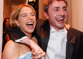 Paul Mescal leads stars celebrating success at Golden Globes as he hits the free booze after Hamnet wins two gongs