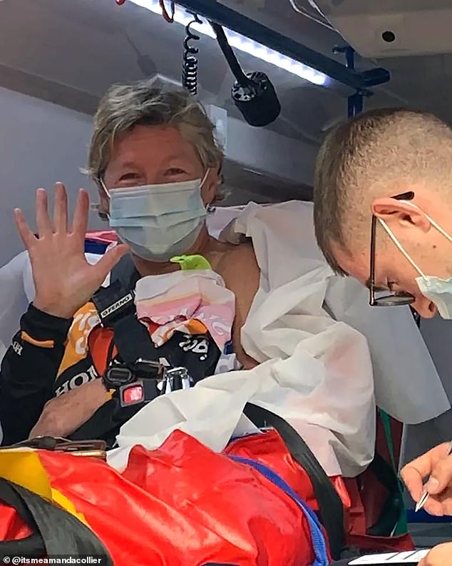 It comes as Amanda opened up about having suffered a horrific bike crash that left her in the 'most pain of her life' and needing emergency surgery