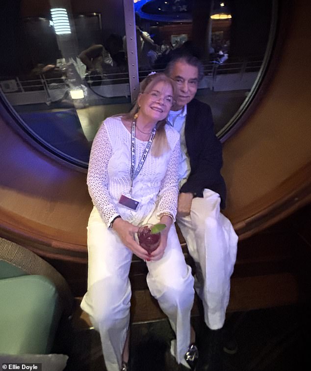 Ellie's 77-year-old father and 73-year-old mother had taken the cruise with all their children and grandchildren to celebrate their 50th anniversary but they too contracted the super-flu