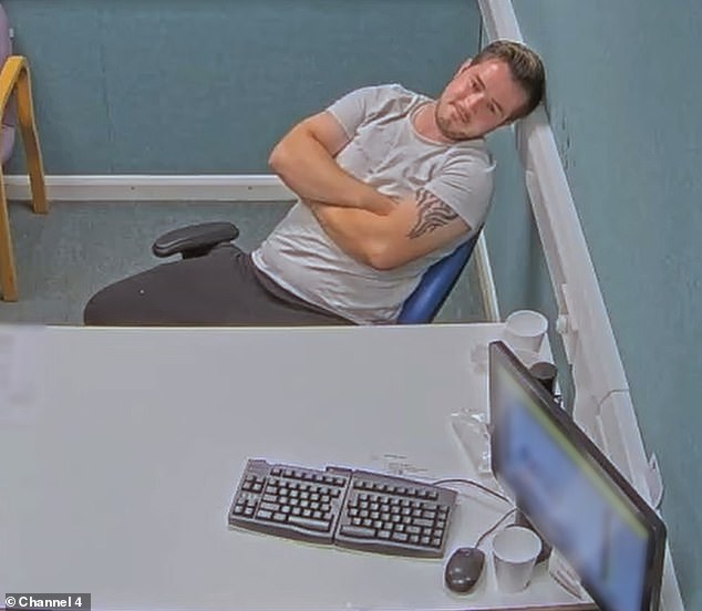 When Lang was brought in for an interview, Essex Police officers were filmed questioning him