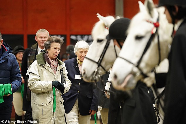 The poignant visit came just three days after Anne's brother, King Charles, 77, publicly announced his cancer diagnosis