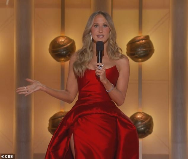 The fun faces didn't just occur during commercial breaks as he also had plenty of reactions to Nikki Glaser's jokes about him in her explosive opening monologue, where she made reference to the Epstein files, CBS News' recent 'anti-work' overhaul and his infamous dating life