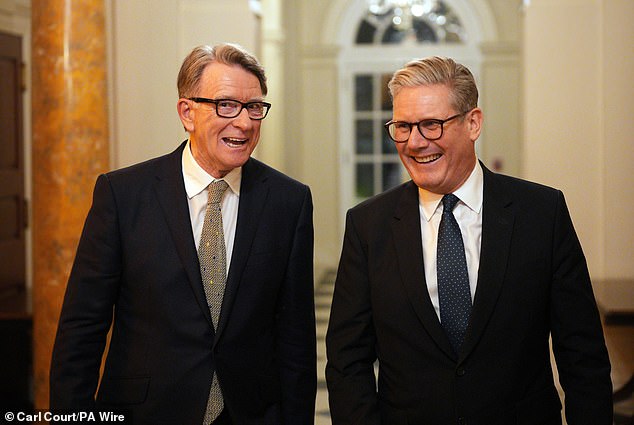 The 'Prince of Darkness' with Prime Minister Sir Keir Starmer in Washington DC last year