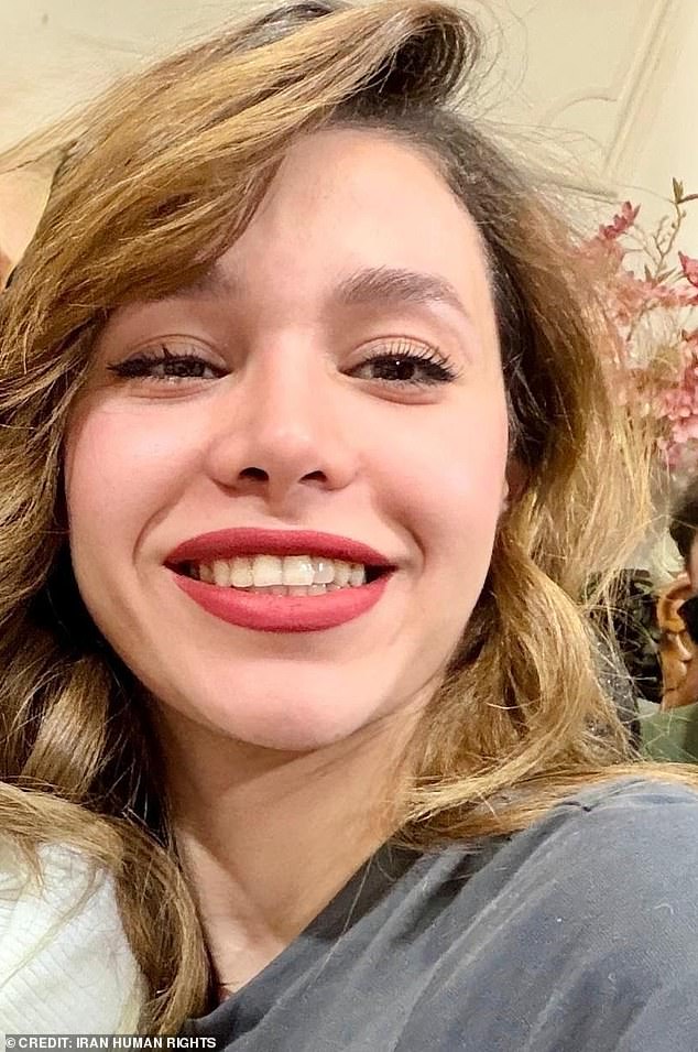 Rubina Aminian, 23, was shot in the back of the head by Iranian security services after joining the street protests after a day of classes in her textiles programme at Shariati College on Thursday