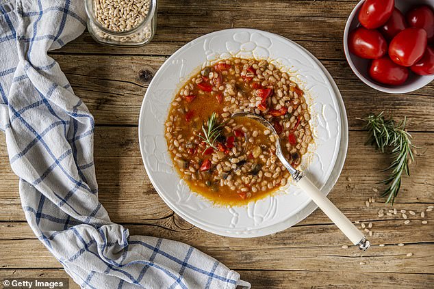 Barley has a creamy, chewy, pasta-like texture when cooked