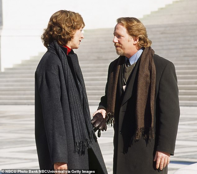 Busfield pictured starring as character Danny Concannon on hit TV show The West Wing