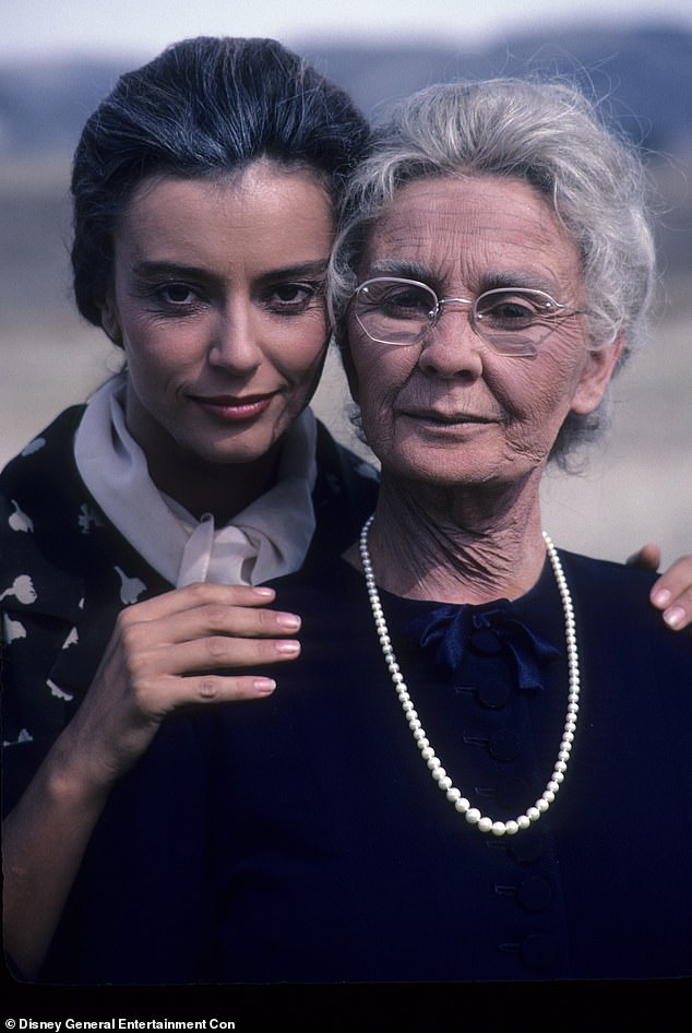Jean Simmons was a valued British actress for the best part of 15 years after getting her big break in Great Expectations as Estella in 1946 (pictured Jean with Rachel)