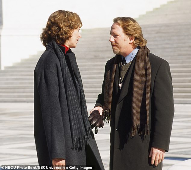 Busfield pictured starring as character Danny Concannon on hit TV show The West Wing