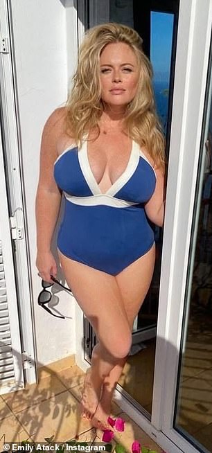 Mum of one Emily said months after welcoming her son: 'There's something quite liberating about having a baby. Your body goes through so much.' Pictured in September 2024