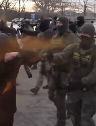 Crowd hit with tear gas and pepper spray during anti-ICE demonstration