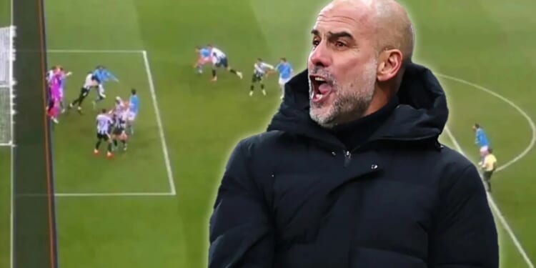 Fuming Pep Guardiola launches scathing attack on VAR after Newcastle win with rant about decision EIGHT MONTHS ago