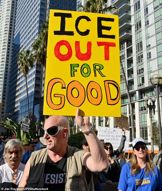 Los Angeles joined several US cities mobilizing under the 'ICE Out for Good' banner