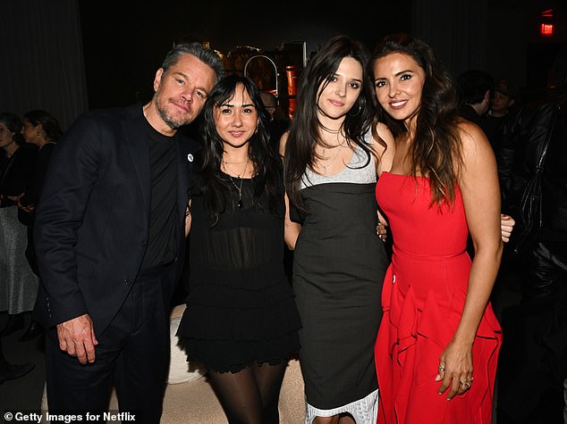 Ben, 53, later gushed over what a wonderful dad his pal was as he opened up on their decades-long friendship to Us Weekly on the red carpet (Matt with Alexia, Isabella and Luciana)