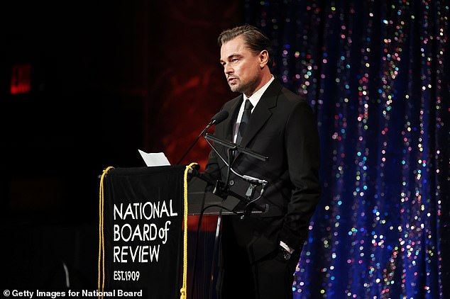 Thanking his mother for being his biggest support, he continued: 'She believed in me long before there was absolutely any reason to,'