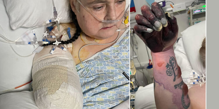 Blemish on mum’s fingers was blamed on NEWSPAPER INK