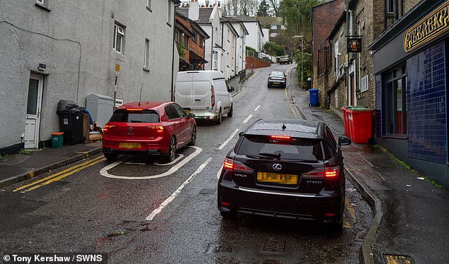 If approved, the PSPO could mean locals are fined £100 - or £60 if paid early - for honking their horns too much, or too loudly (Pictured: A street in Caterham)