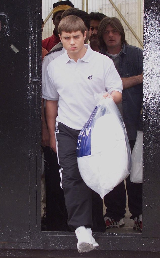 Alford, pictured leaving prison in July 1999 after he had served time for supplying drugs following a downmarket tabloid sting