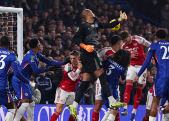 Chelsea fans call for star to be sold after 'looking like he was defending his first corner' as Arsenal gifted goal