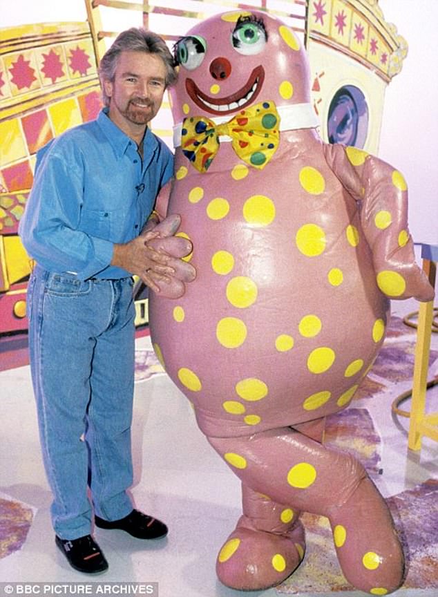 Noel Edmonds with his TV sidekick, Mr Blobby. Dunblobbin was part of the Crinkley Bottom theme park but after it was sold the Blobby house was simply left to rot for nearly 15 years