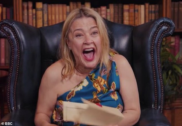 Harriet is pictured on The Traitors Uncloaked when she discovered she was right in her suspicions