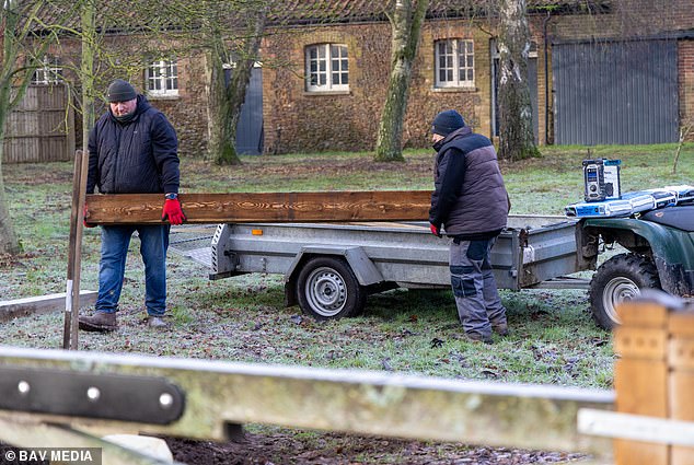 Workers are getting Marsh Farm ready for Andrew's expected arrival around Easter time