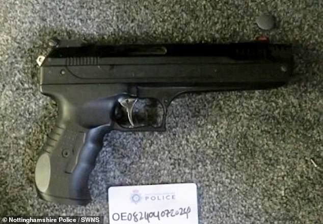 An airgun found during the investigation into the drugs gang