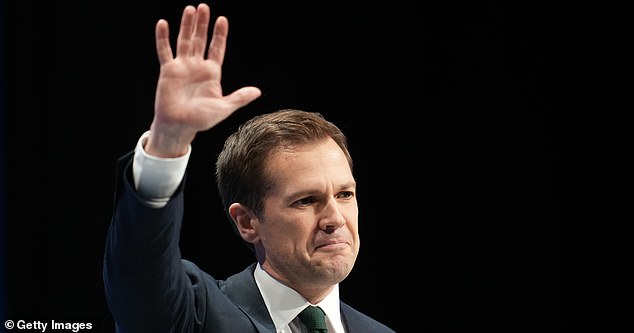 FILE PHOTO: Robert Jenrick Sacked by Conservative Party: MANCHESTER, ENGLAND - OCTOBER 7: Shadow Secretary of State for Justice, Robert Jenrick, speaks on day three of the Conservative Party conference on October 7, 2025 in Manchester, England. Kemi Badenoch goes into her first conference as party leader with current polling putting the Conservative Party in fourth place behind Reform, Labour and the Liberal Democrats  (Photo by Christopher Furlong/Getty Images)