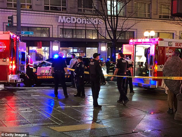 In January 2020, a shooting right outside the McDonald's left one woman dead and seven others injured. Nick said he witnessed the tragedy