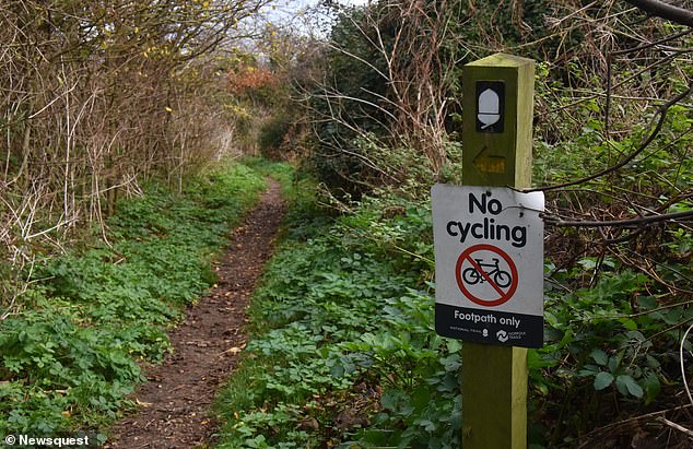 The path has been formally recognised as a route open to motorists, pedestrians, horse riders and cyclists - although not everyone has got the message