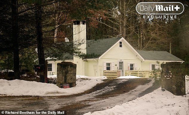 Marshals searched the interior of the house for around ten minutes before checking the rear of the property, which includes an RV and an outhouse
