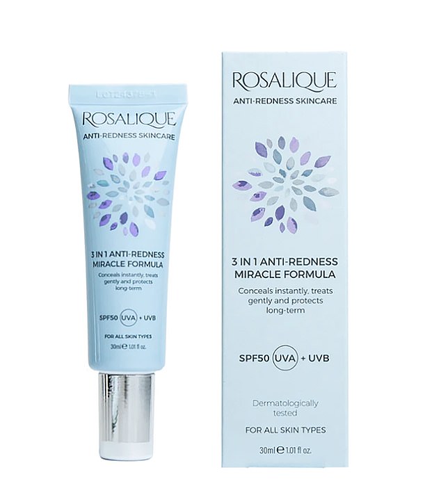 After all Amanda's failed attempts, this Rosalique cream worked – within a month, the redness had faded