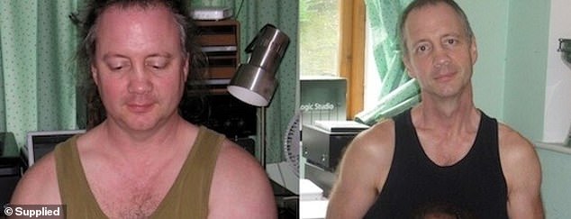 Forget the proof being in the pudding, it's the protein that Phil has to thank for his new body - and roaring sex drive. He is pictured left in 2011, when he was a vegetarian; and right in 2018 after he reintroduced meat to his diet, but was not yet exclusively carnivore