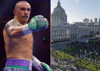 Oleksandr Usyk could fight in front of WORLD RECORD boxing crowd with almost 150,000 people set to attend bout