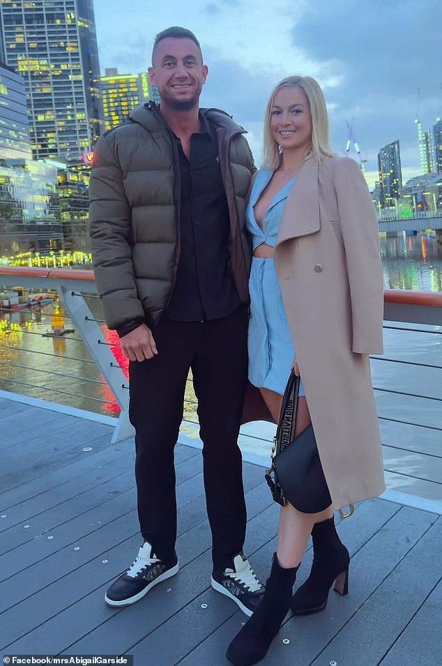 Mrs Garside was discovered dead in public gardens on August 18, the morning after toasting a marriage milestone with husband Samuel at a luxury spa retreat