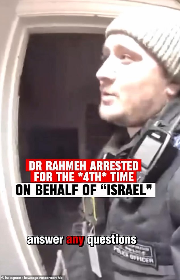 Her latest arrest marks the fourth time she has been detained since October, when she was first arrested for 'malicious communication times three and for inciting racial hatred'