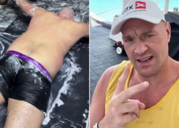 Tyson Fury gets lathered up and hosed down in Thai shower as Gypsy King shares crazy weight loss plan for boxing return