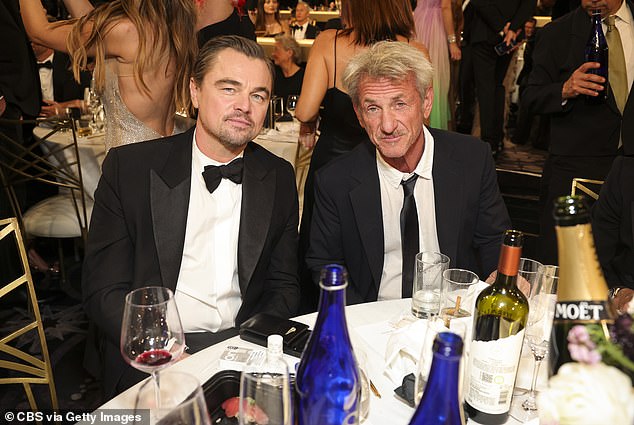 Unable to get through the Golden Globes without his nicotine fix, Sean was photographed smoking next to his One Battle After Another co-star Leonardo DiCapr