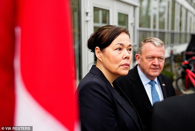 The summit between Vance and Rubio with Danish Foreign Minister Lars Løkke Rasmussen (pictured right) and his Greenlandic counterpart Vivian Motzfeldt (pictured left) ended with the parties still having a 'fundamental disagreement