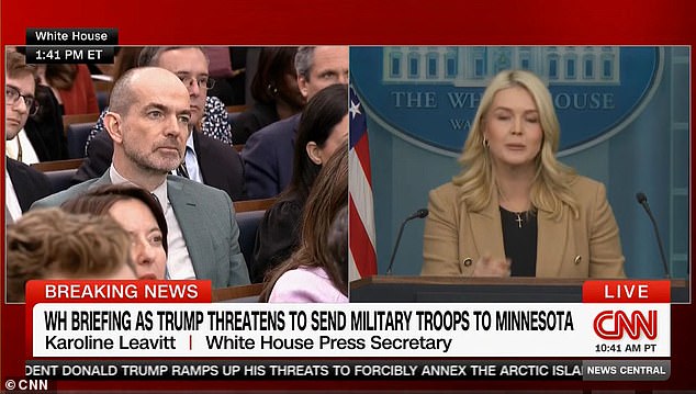 The offending question was asked by The Hill's Niall Stanage