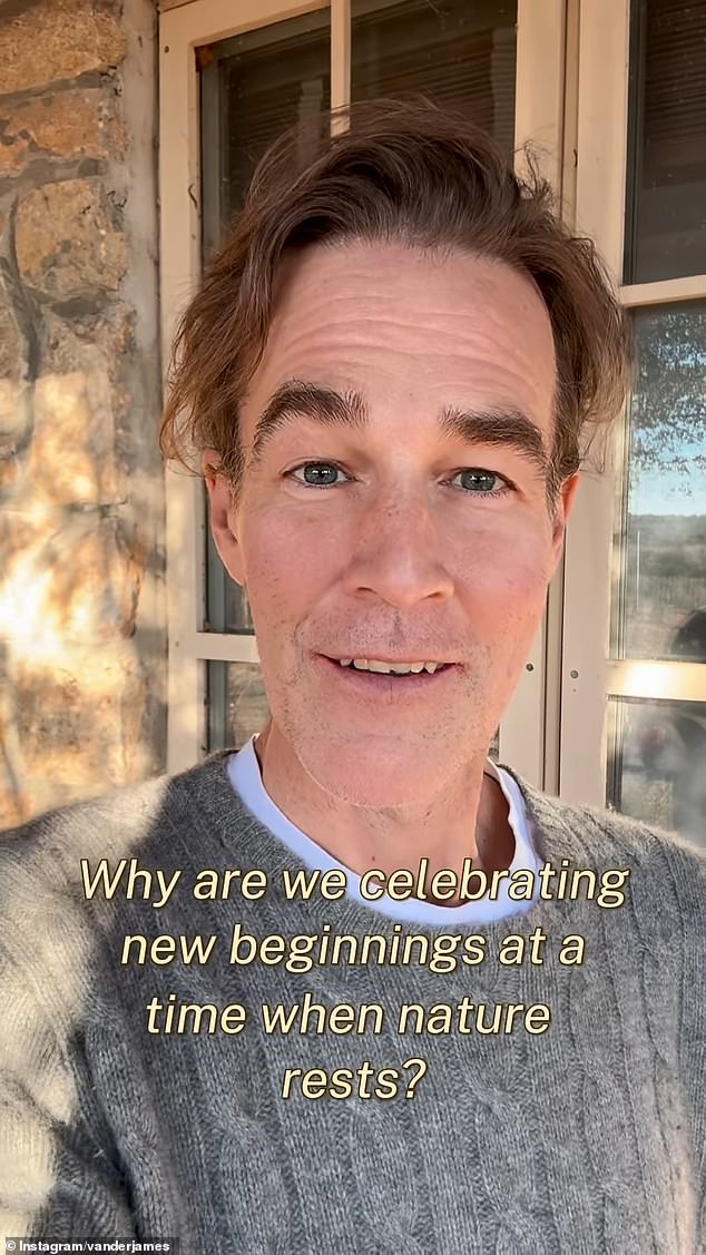 In a new Instagram video posted on Thursday, the actor revealed he is finding it 'impossible' to keep his resolutions, and suggested we change our calendar system