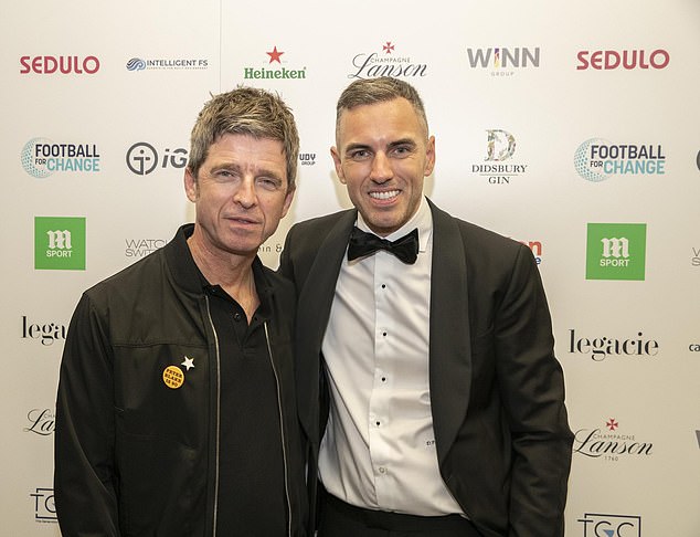 The PR executive with Oasis star Noel Gallagher