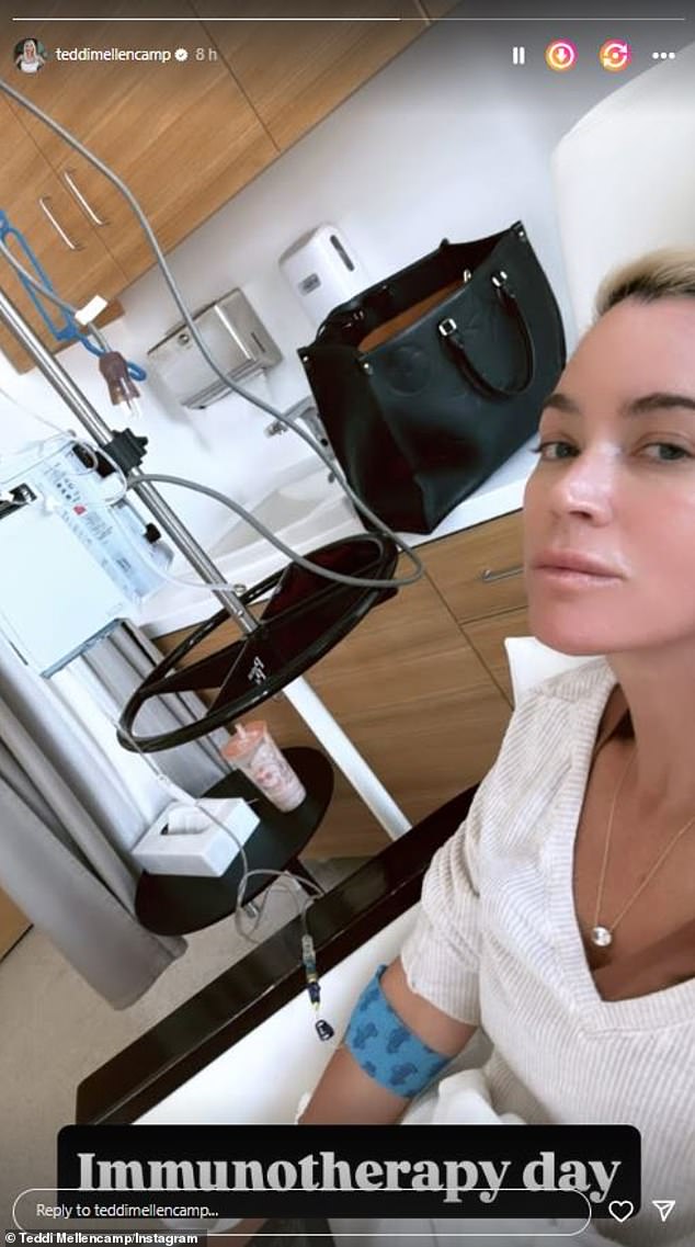 More than three months ago Mellencamp revealed her cancer was now 'undetectable'