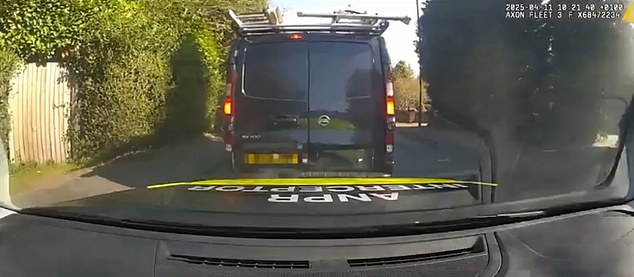 McDonald rammed police repeatedly during the 12 minute chase, reaching speeds of 70mph