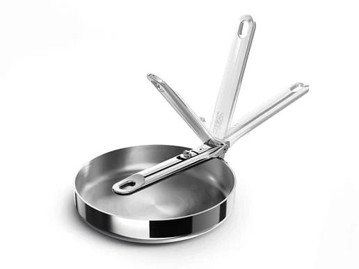 Joseph Joseph Space Steel Folding Handle Frying Pan