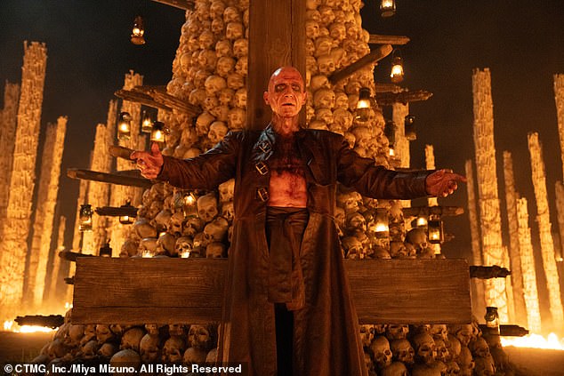 Film still from 28 Years Later: The Bone Temple. Pictured: Ralph Fiennes as Dr Kelson